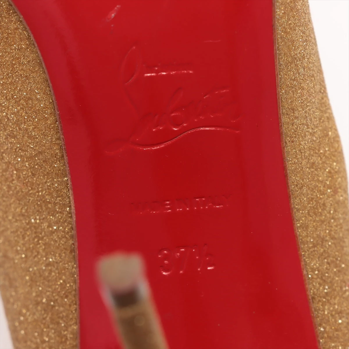 クリスチャンルブタン グリッター パンプス 37 1/2 レディース