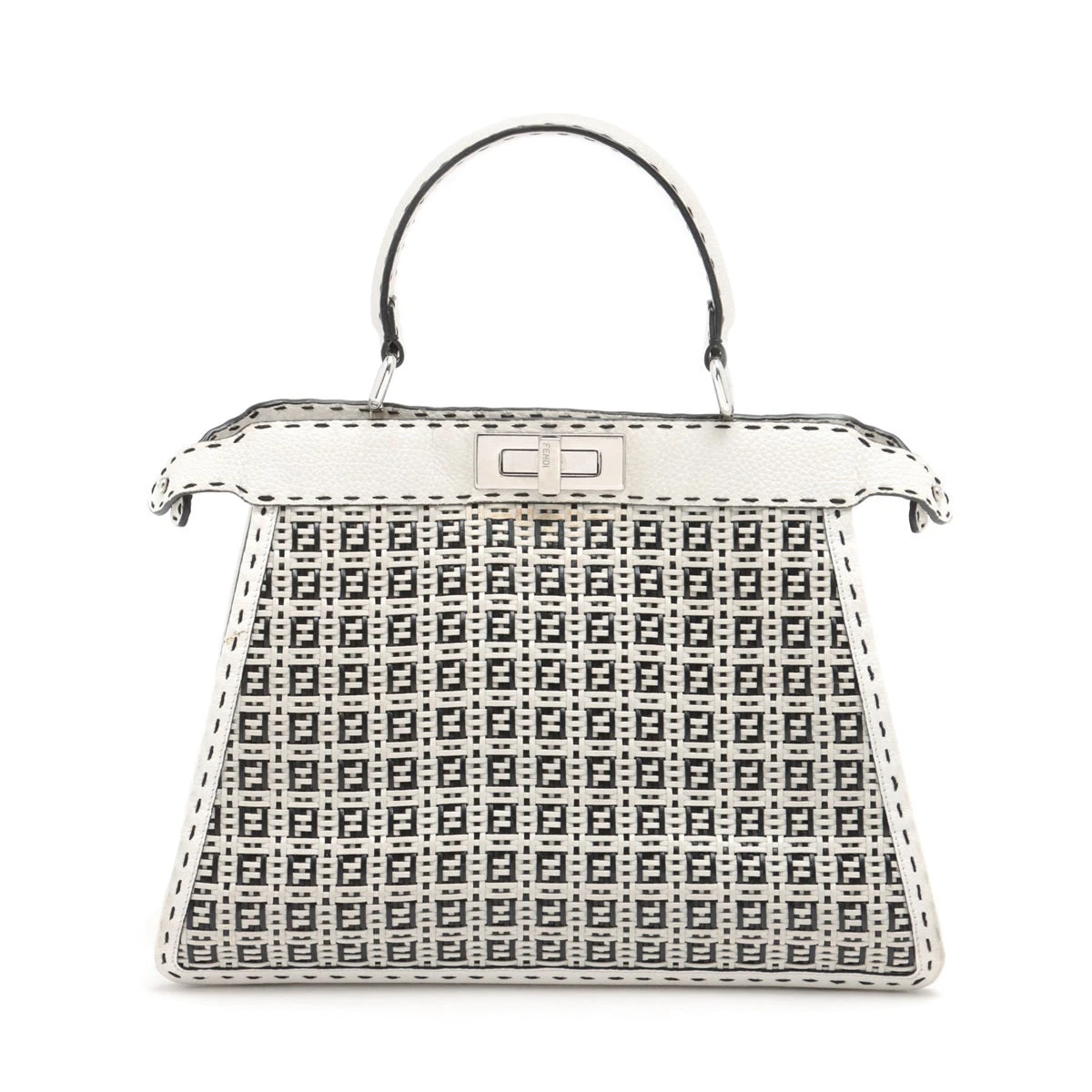 FENDI フェンディ ピーカブー ミディアム セレリア ホワイト