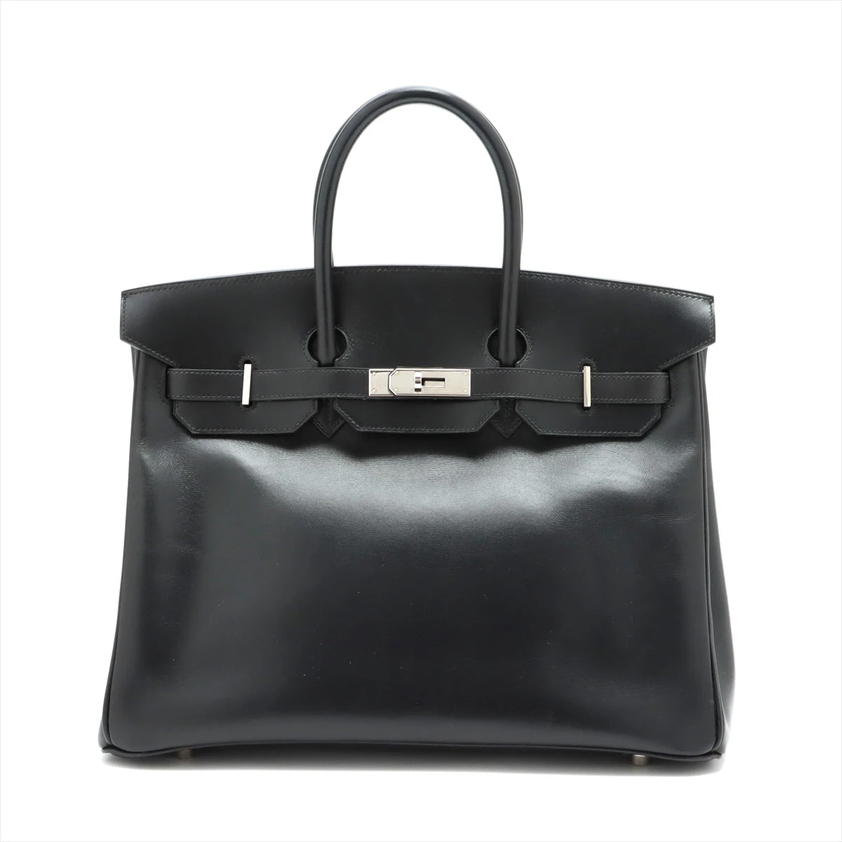 エルメス バーキン35 ヴォーガリバー ブラック シルバー金具 □D