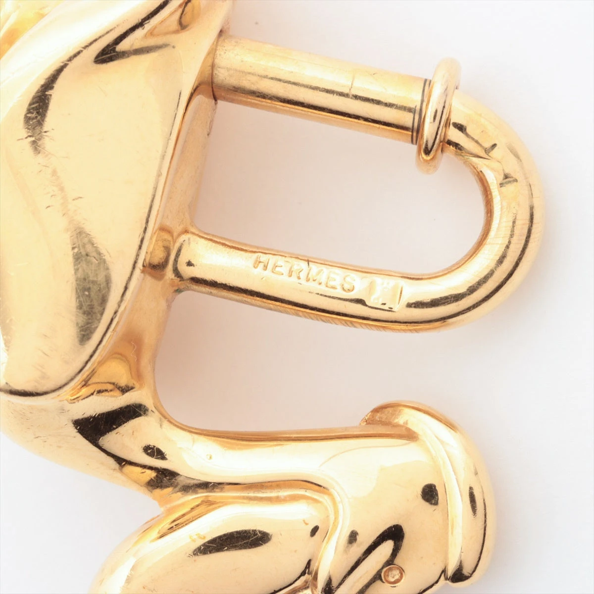HERMES　1992年カデナ　ペリカン 美品 HERMES ペリカン カデナ チャーム ゴールド 1992年限定