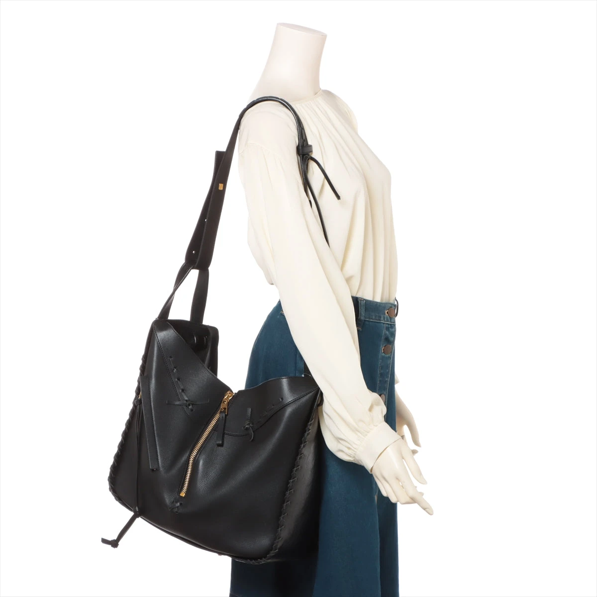 ロエベ ハンモック レース レザー 2WAYショルダーバッグ