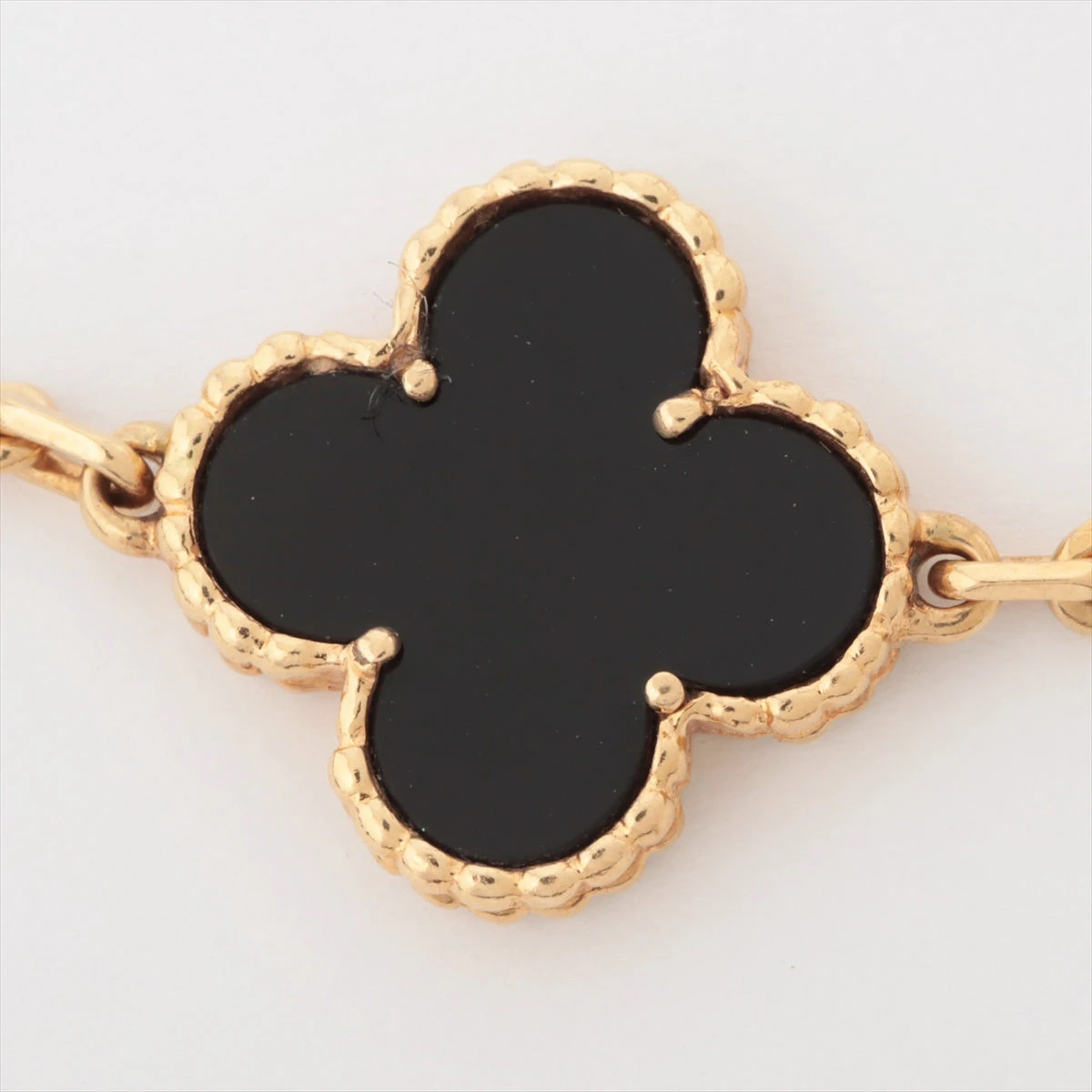 ヴァンクリーフ&アーペル ヴィンテージアルハンブラ 5P オニキス