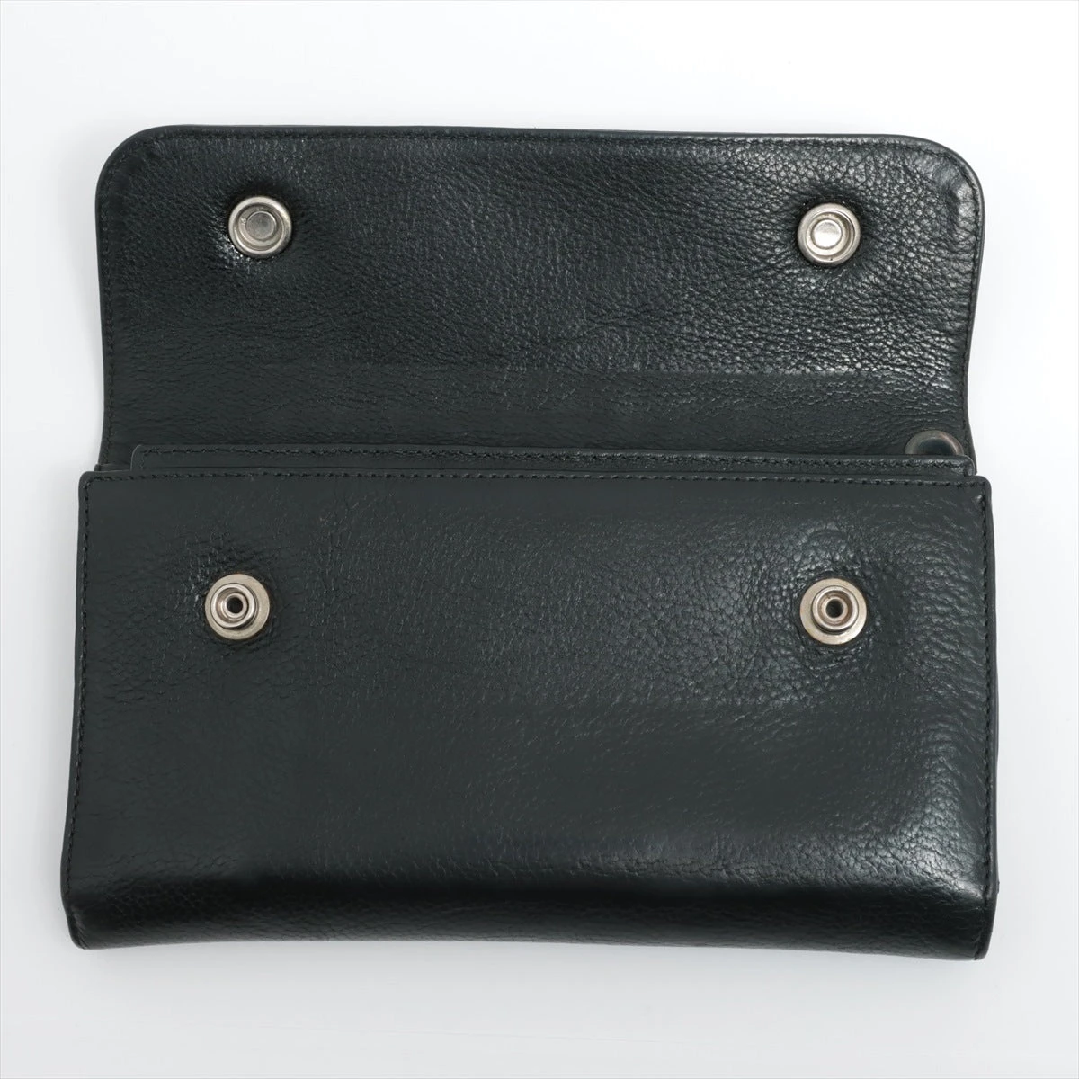 クロムハーツ ウェーブ ウォレット レザー×925 インボイスアリ