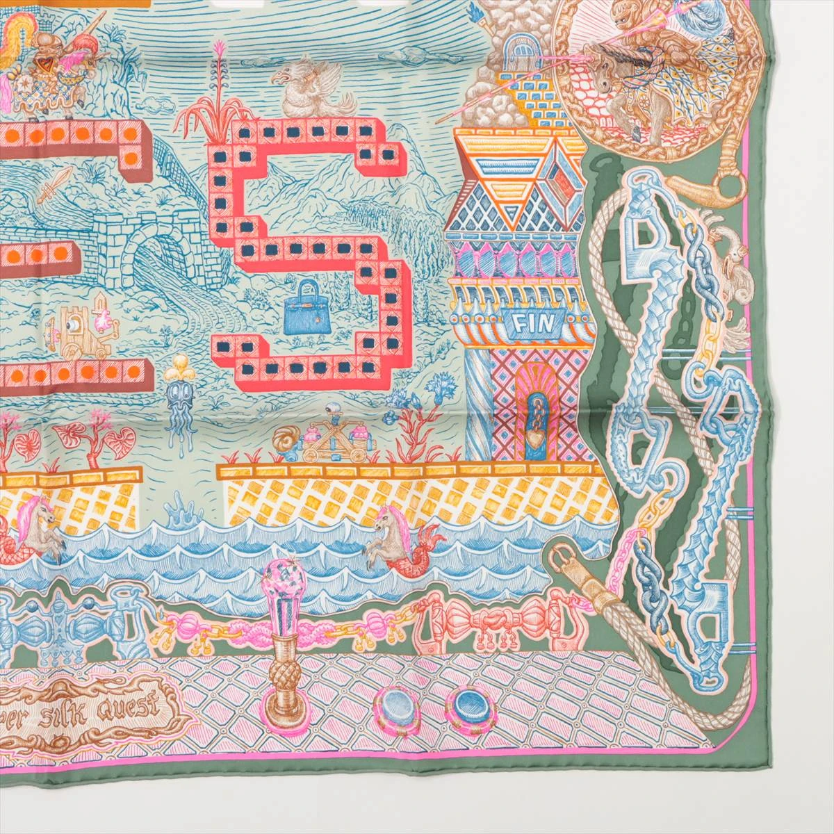 男性に人気！ エルメス クエスト シルク スーパー Quest Silk Super カレ90 小物