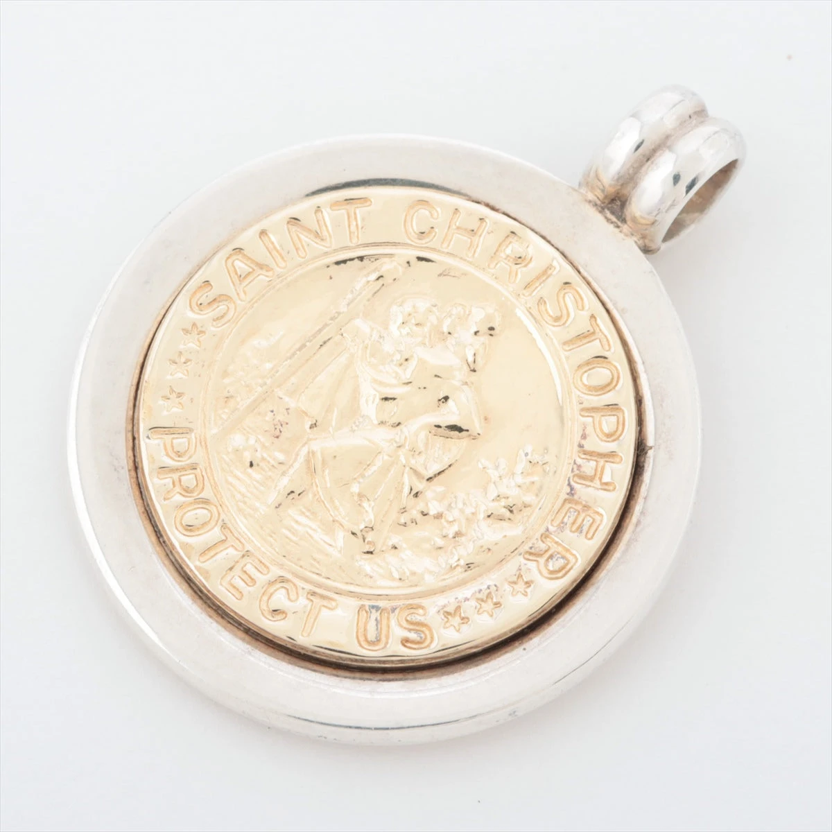 ティファニー　セントクリストファー　18KT on STERLING　ネックレス ティファニーセントクリストファー18KT on STERLINGネックレス