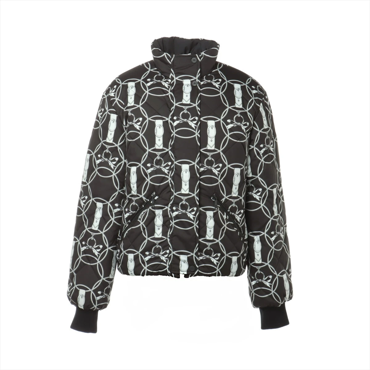 新品タグ付き♪HERMES 23SS 鐙の幻想 ナイロンパーカー ピンク 36