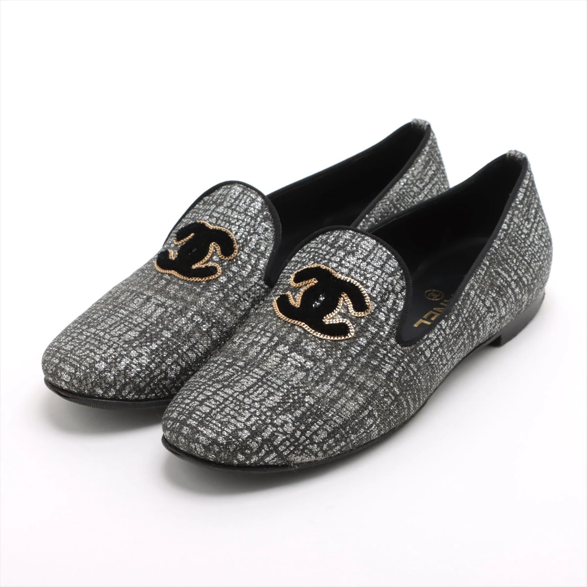 CHANEL - 美品 CHANEL ココマーク ツイード パンプス 34.5の通販