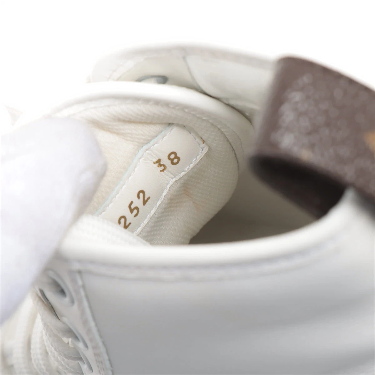 ヴィトン LVスクァッドライン 22年 レザー ハイカットスニーカー 38