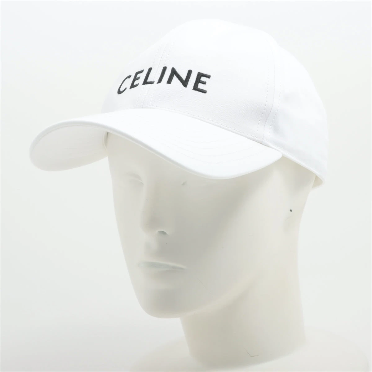 CELINE】直営/正規店 TRIOMPHE ベースボールキャップ 白 (CELINE