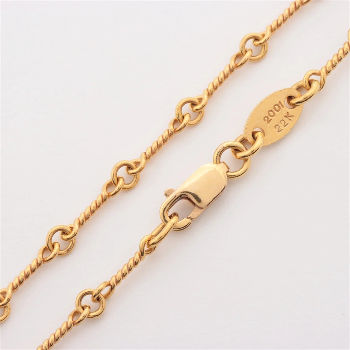 クロムハーツ ツイストチェーン 16インチ ネックレス 22k 6.5g