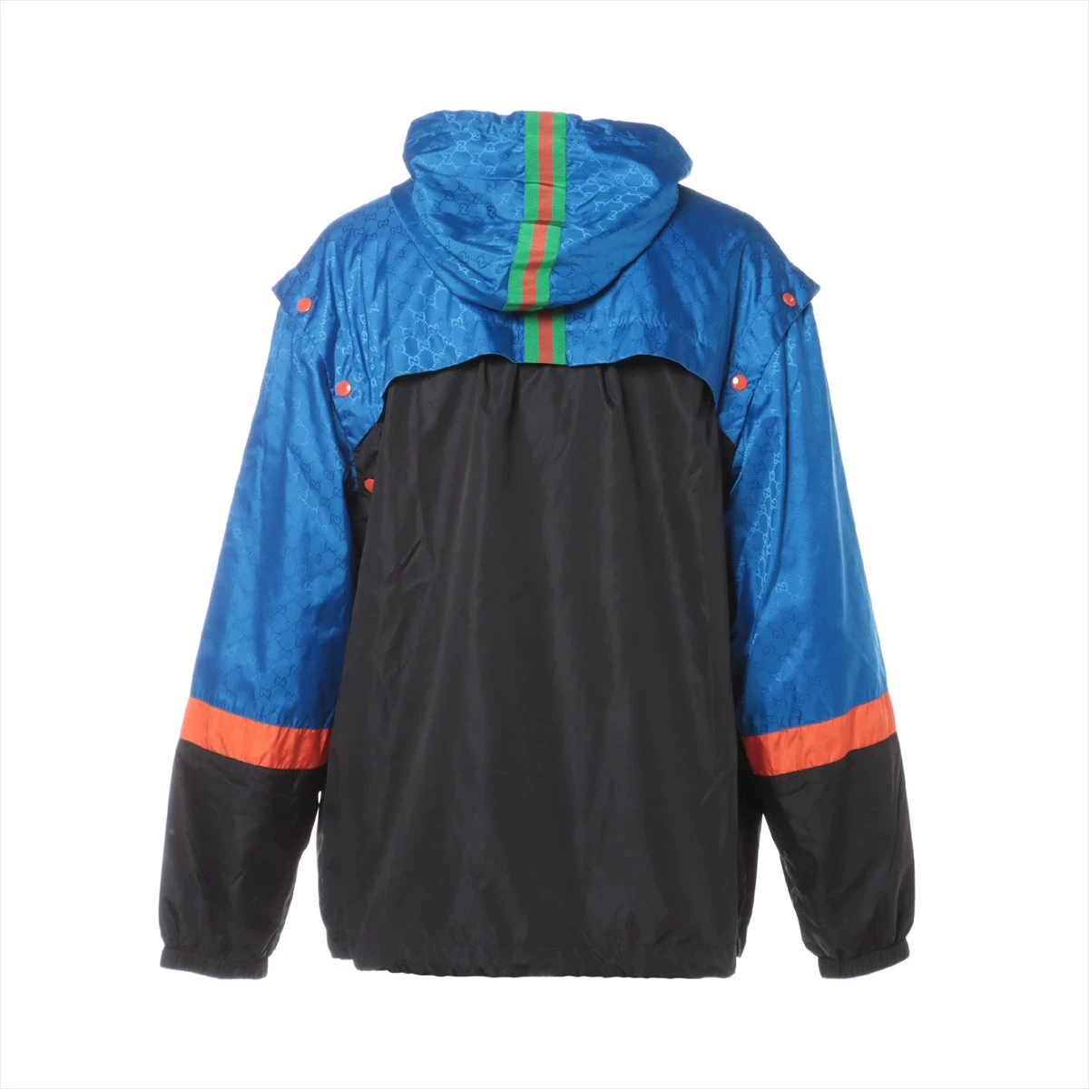 グッチ　ナイロンジャケット Reversible nylon canvas jacket in dark blue | GUCCI® US