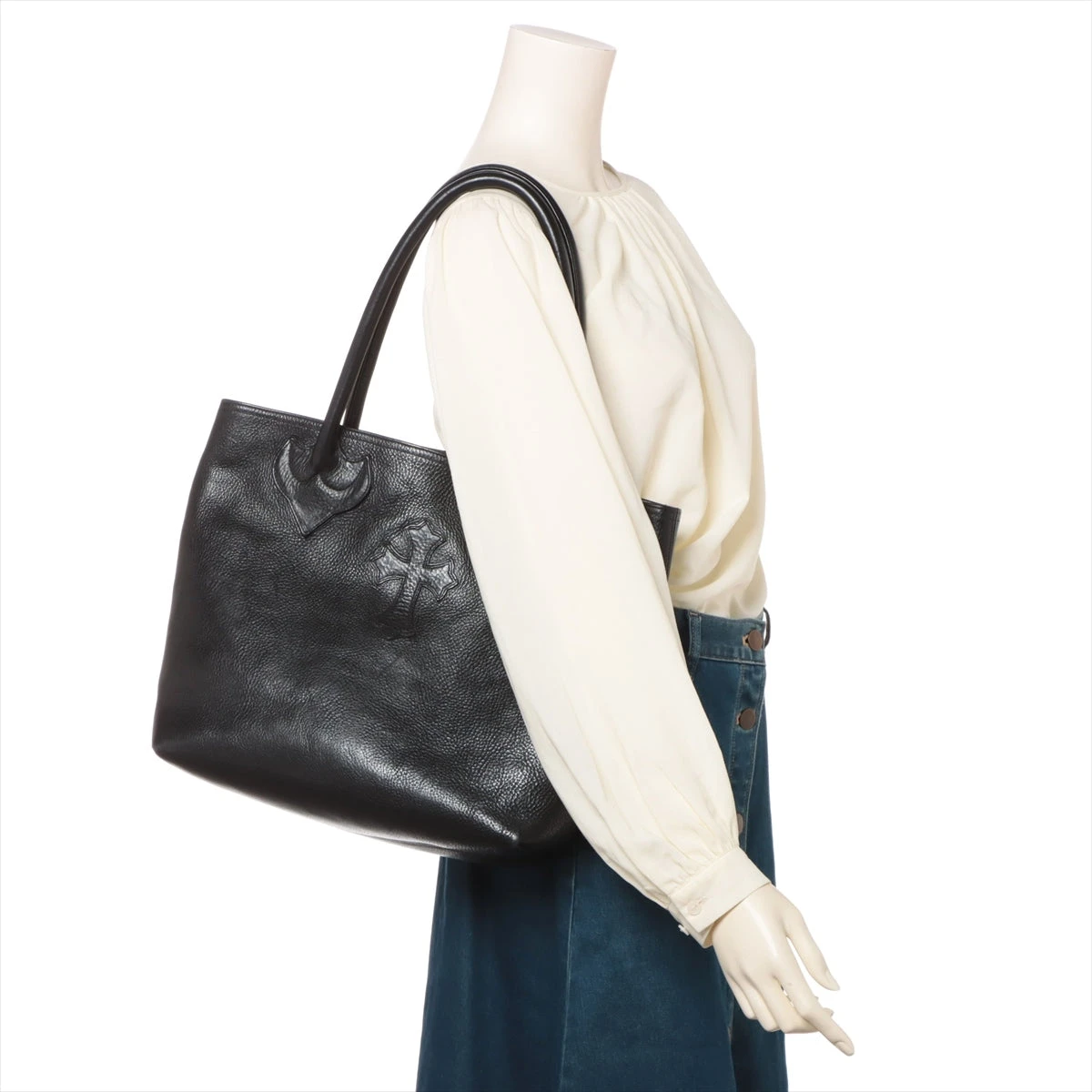 asahi様クロムハーツ　FSトートバックロスパッチ　インボイスレシート付属 楽天市場】CHROME HEARTS FS TOTE BAG LEATHER CROSS PATCH クロム