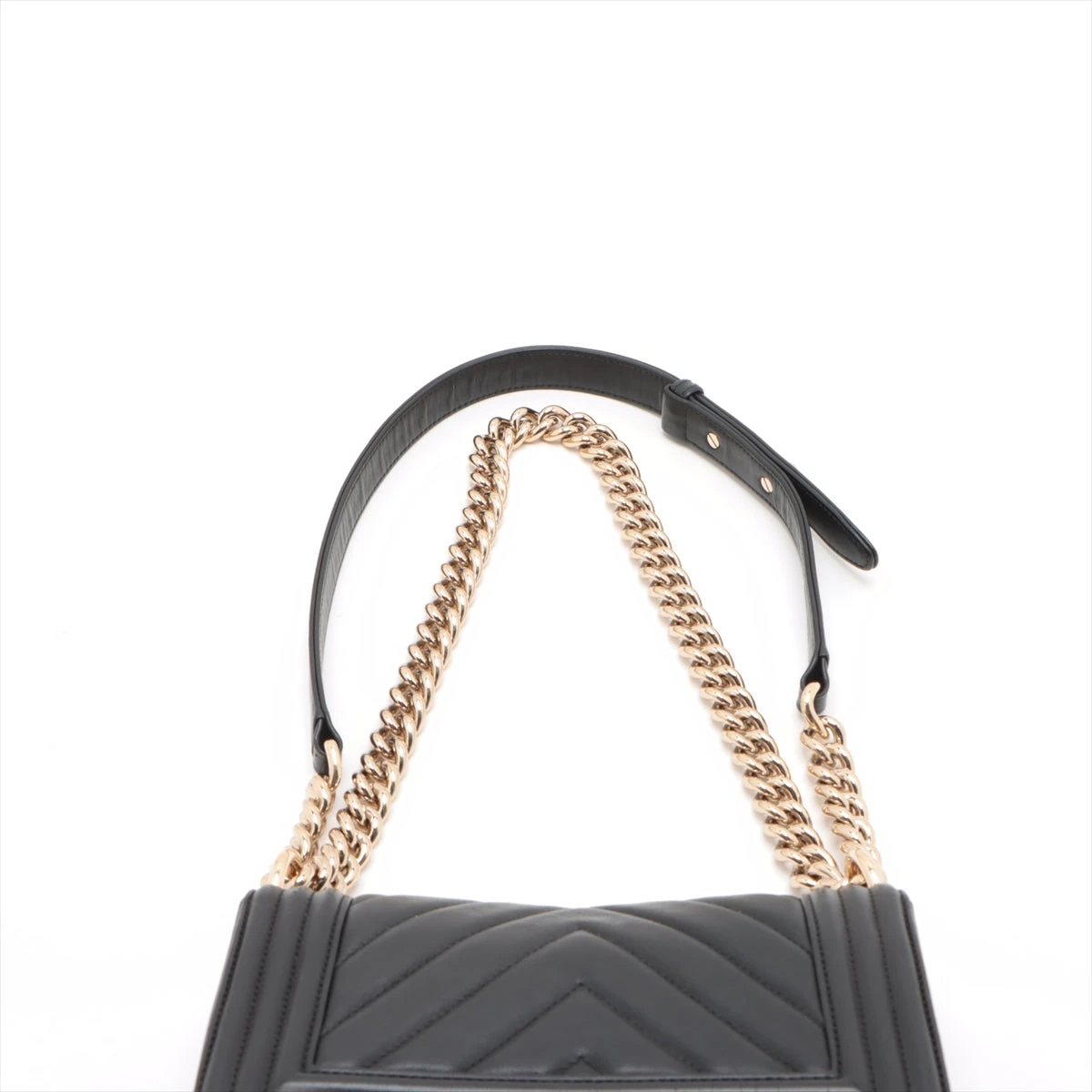 シャネル　ショルダーバッグ　ボーイシャネル　マトラッセ×シェブロン　19番台 CHANEL - シャネル ショルダーバッグ ボーイシャネル マトラッセ