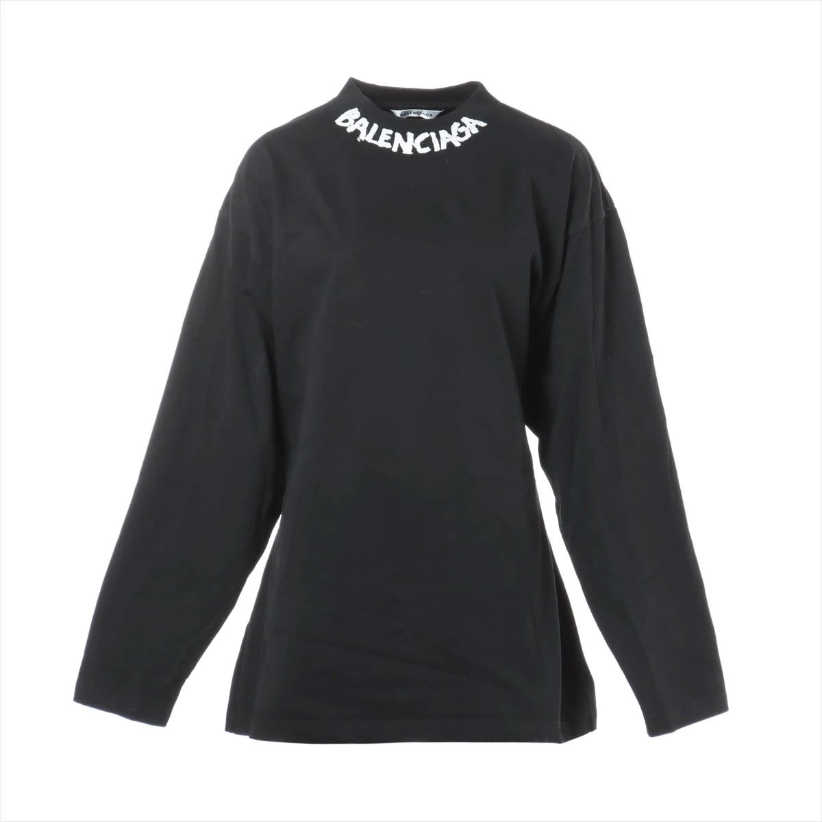 バレンシアガ 20年 コットン ロングTシャツ XS レディース ブラック 