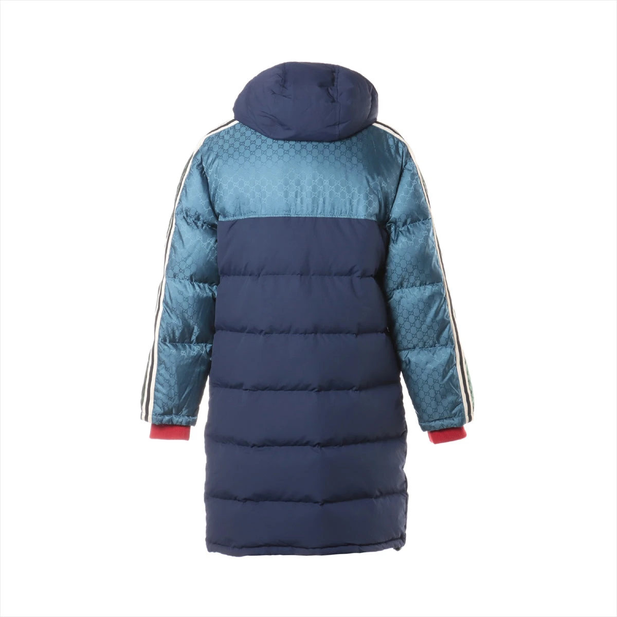 グッチ ナイロン ダウンコート 46 メンズ マルチカラー GGジャカード