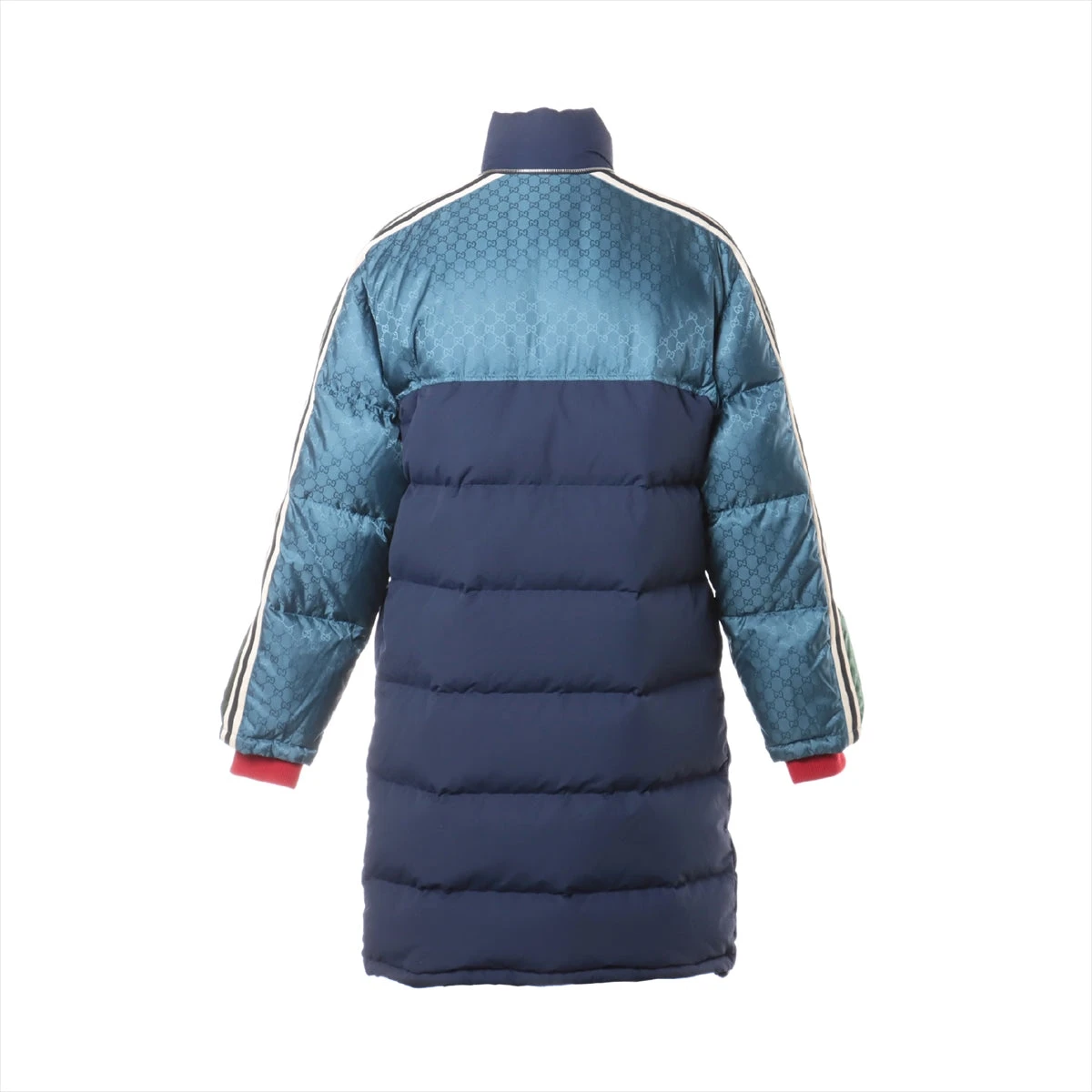 グッチ ナイロン ダウンコート 46 メンズ マルチカラー GGジャカード