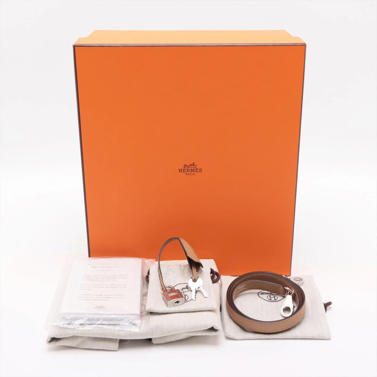 HERMES ケリーシルバー金具ブラウンリード 新品未使用 エルメス ケリー25 セリエ ヴォーエプソン チャイ シルバー金具