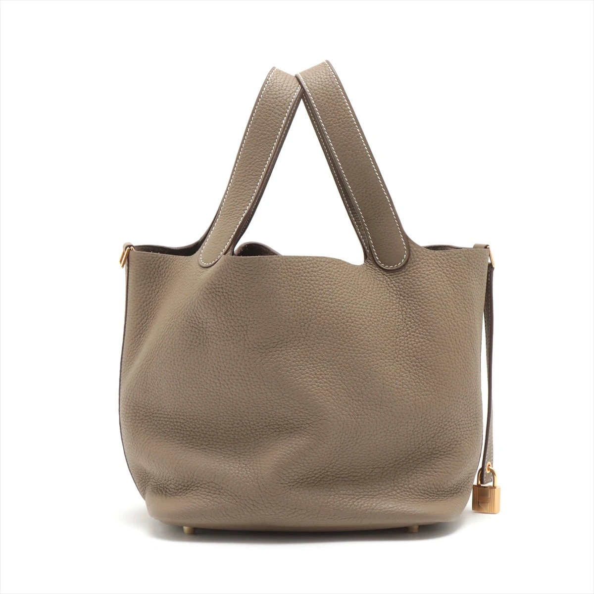 エルメス ピコタンロックMM トリヨンクレマンス エトゥープ ゴールド金具 Z:2021年