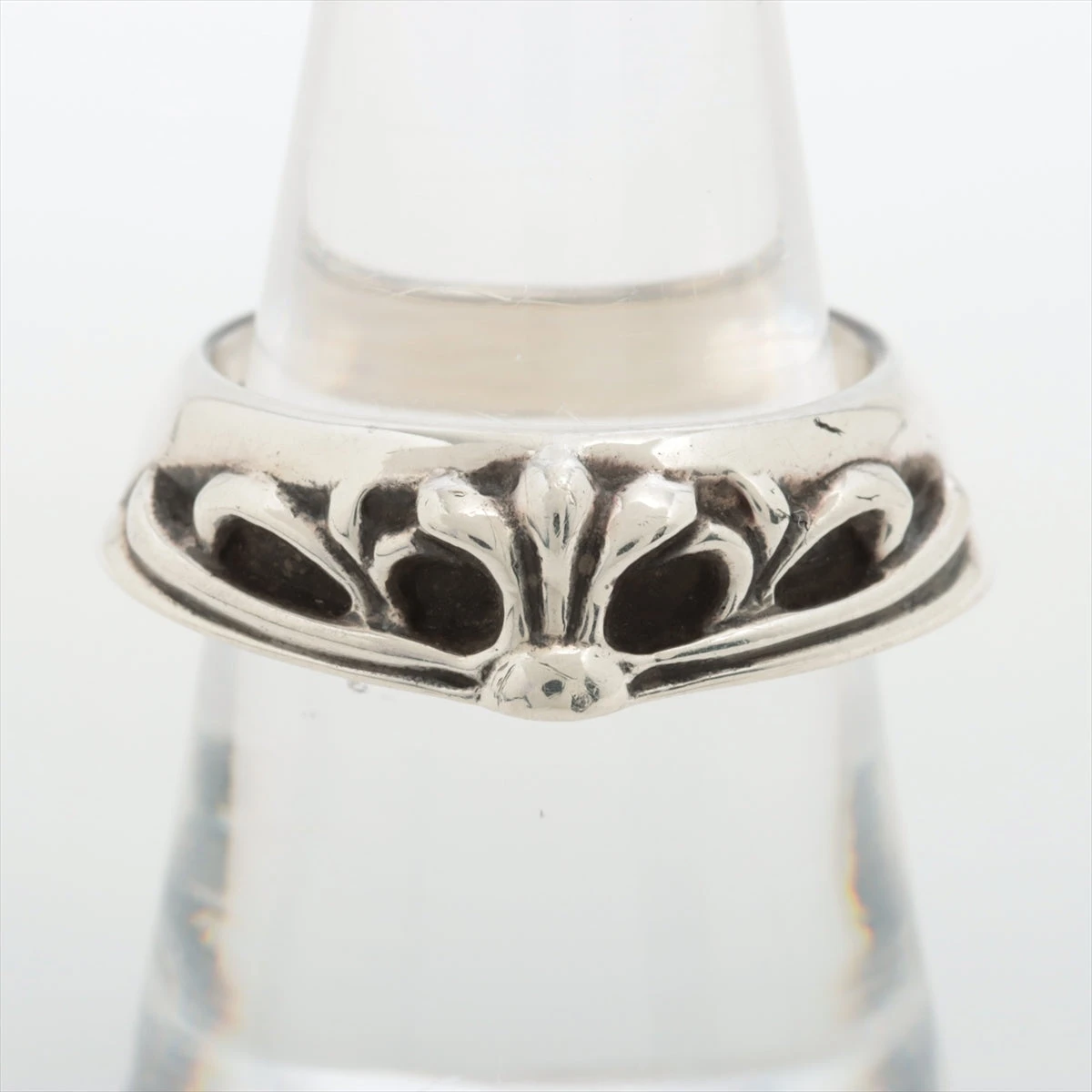 クロムハーツ リング 925 8.5g ハーフクラシックフローラルクロス