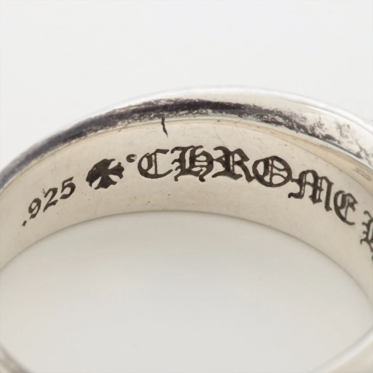 クロムハーツ リング 925 8.5g ハーフクラシックフローラルクロス