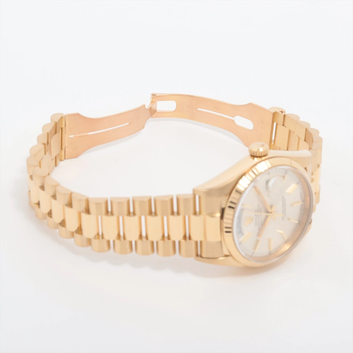 ロレックス デイデイト 18038 YG AT シルバー文字盤 あまりごま1