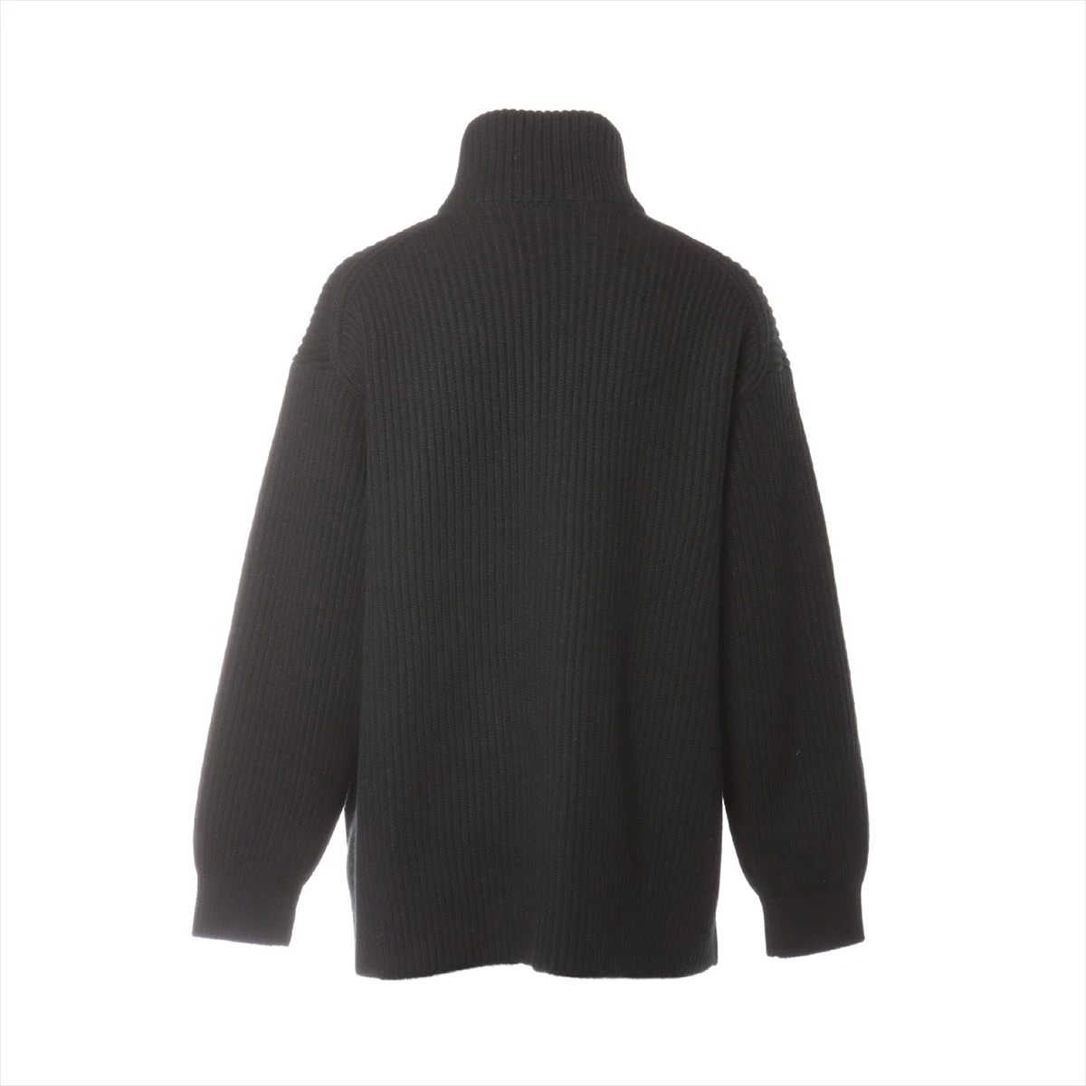 エルメス 22AW ウール×レザー ブルゾン 38 レディース ブラック