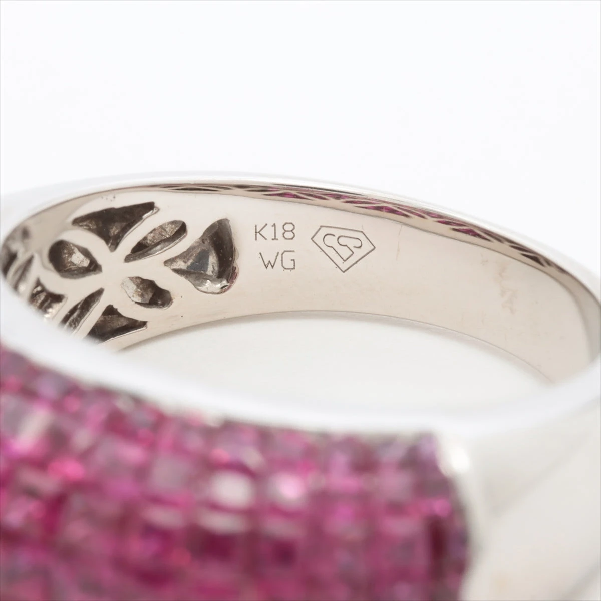 笠原真寿美 ルビー リング K18WG 8.0g AP047953｜中古ブランド品 