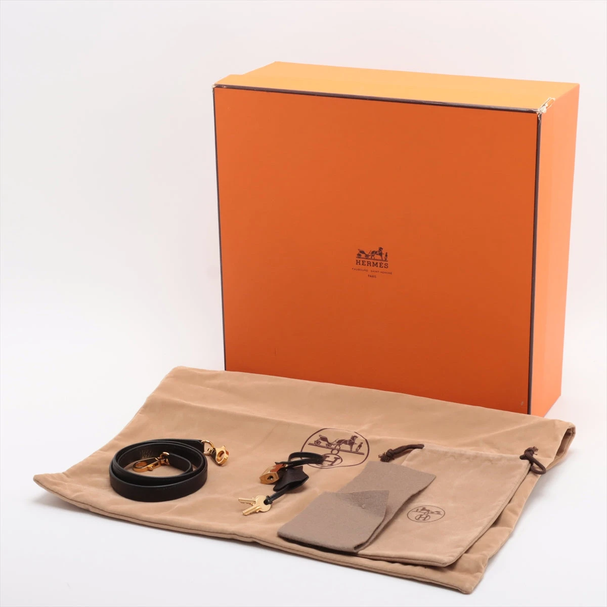 【HERMES】バルドゴルフ★アルデンヌ ブラック ゴールド金具 エルメス ケリー32 アルデンヌ ブラック ゴールド金具 ○Z:1996