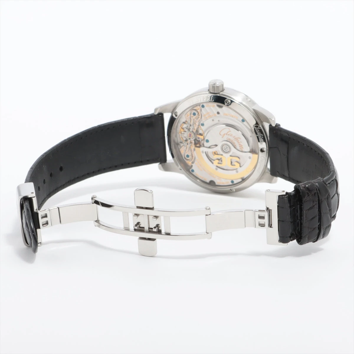 グラスヒュッテオリジナル パノマティックルナ 90-02-02-02-04 SS×革