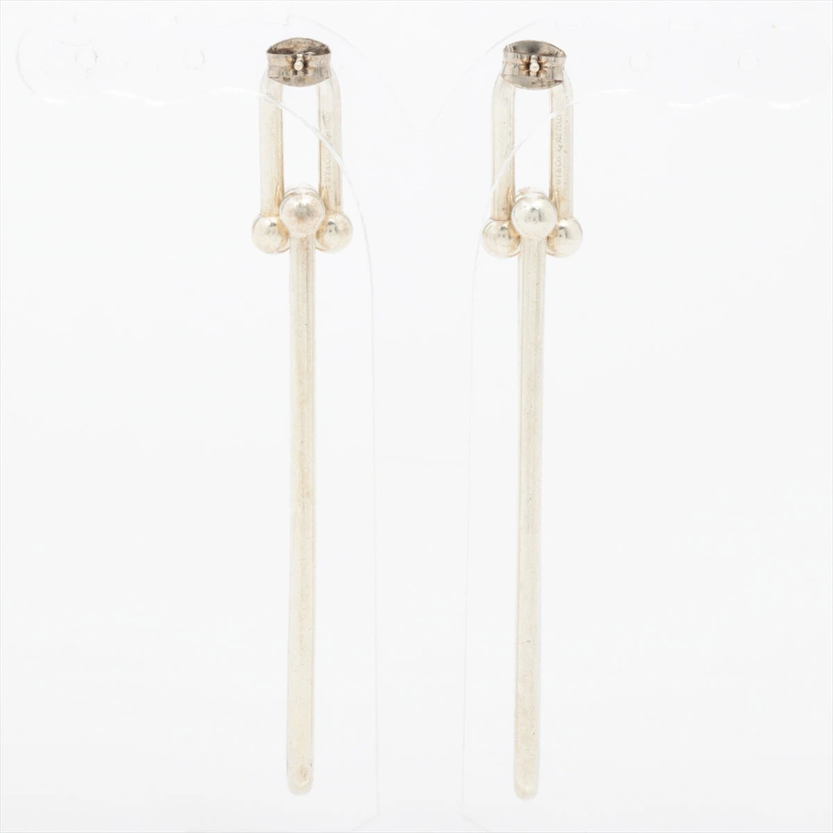 ティファニー ハードウェア ダブルロング リンク ピアス(両耳用) 925