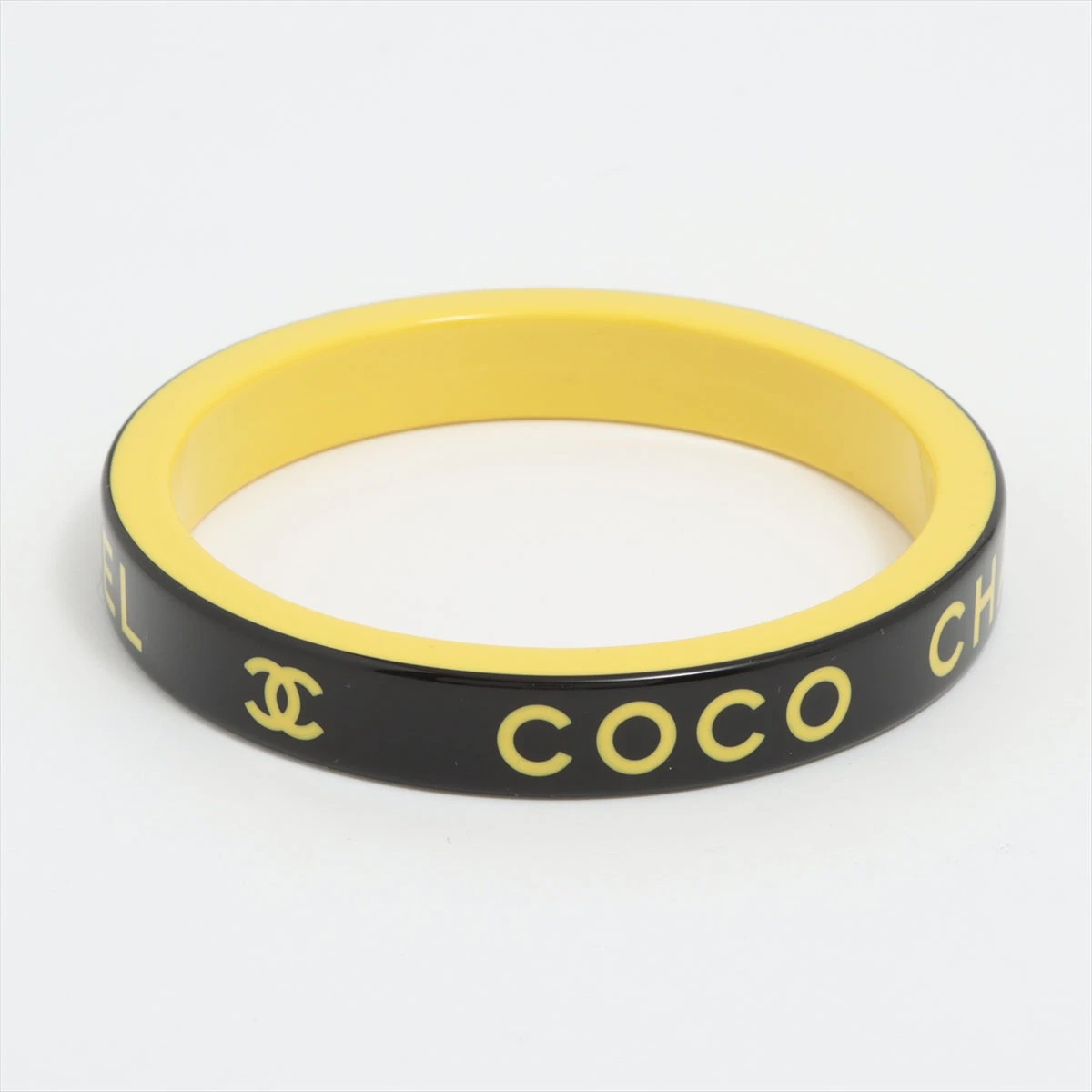 CHANEL シャネル ラバーバングル99年製 ヴィンテージ ブラック
