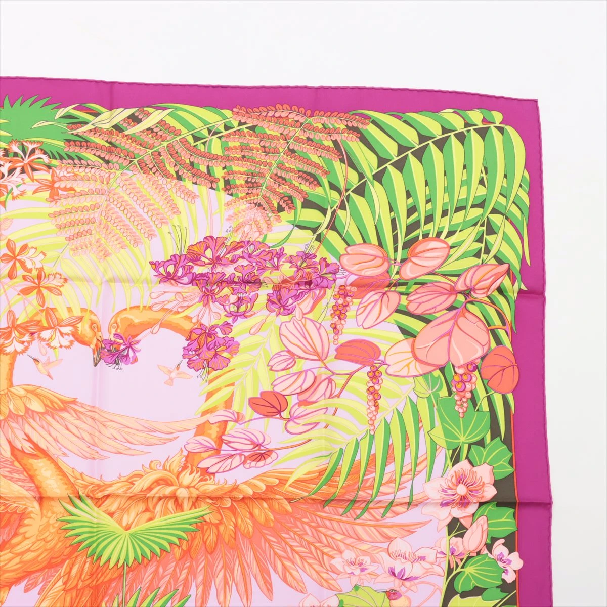 エルメス カレ90 FLAMINGO PARTY フラミンゴパーティ スカーフ