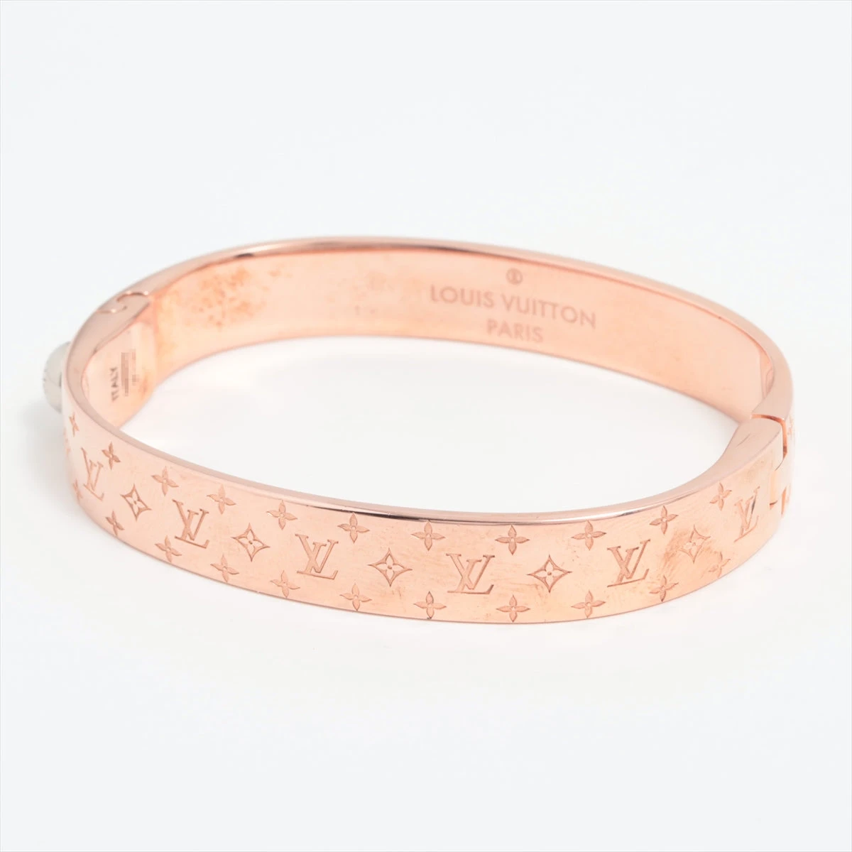 Louis Vuitton　ブレスレット　カフ・ナノグラム　　ピンクゴールド LOUIS VUITTON ルイ・ヴィトン ブレスレット カフ・ナノグラム S