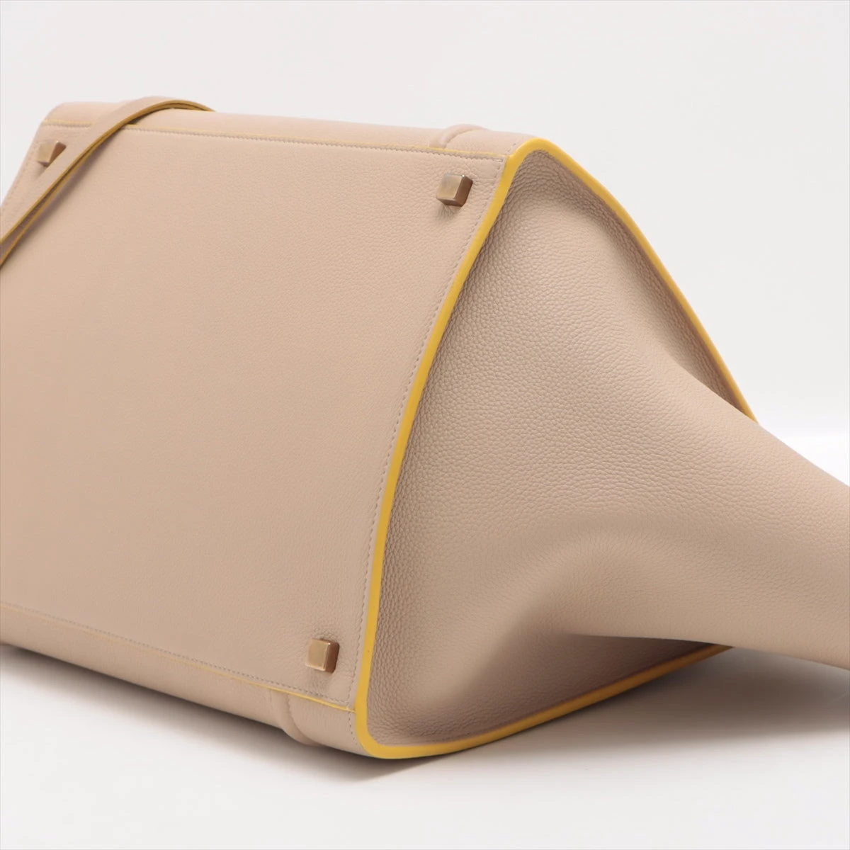 セリーヌ ラゲージ ファントム レザー ハンドバッグ ベージュ A2229865  