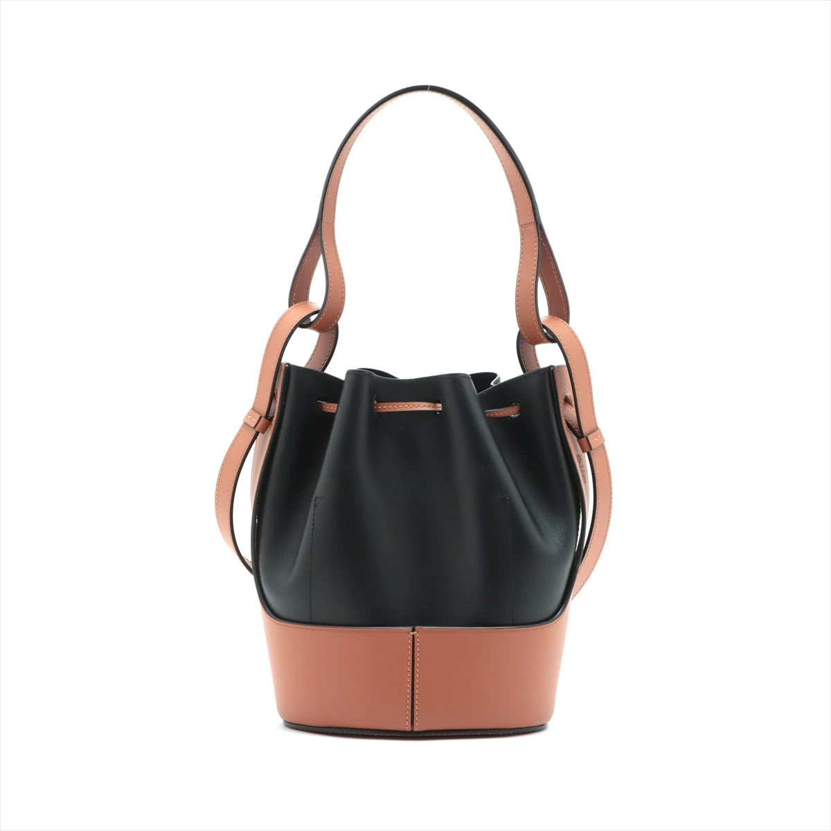 ロエベ バルーンバッグ スモール レザー ショルダーバッグ ブラック