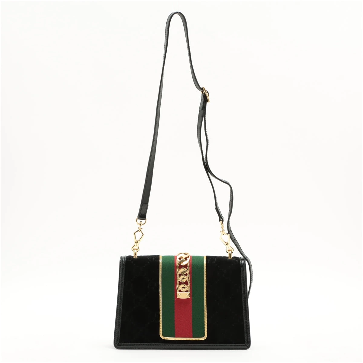 Gucciグッチ⭐︎ベルベットベロア ショルダーバッグ 黒