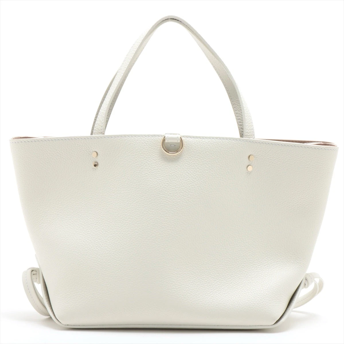 Chloe クロエ レザー ハンドバッグ ホワイト クロエ CHLOE バッグ ハンド ベイ BAY レザー 白 ホワイト