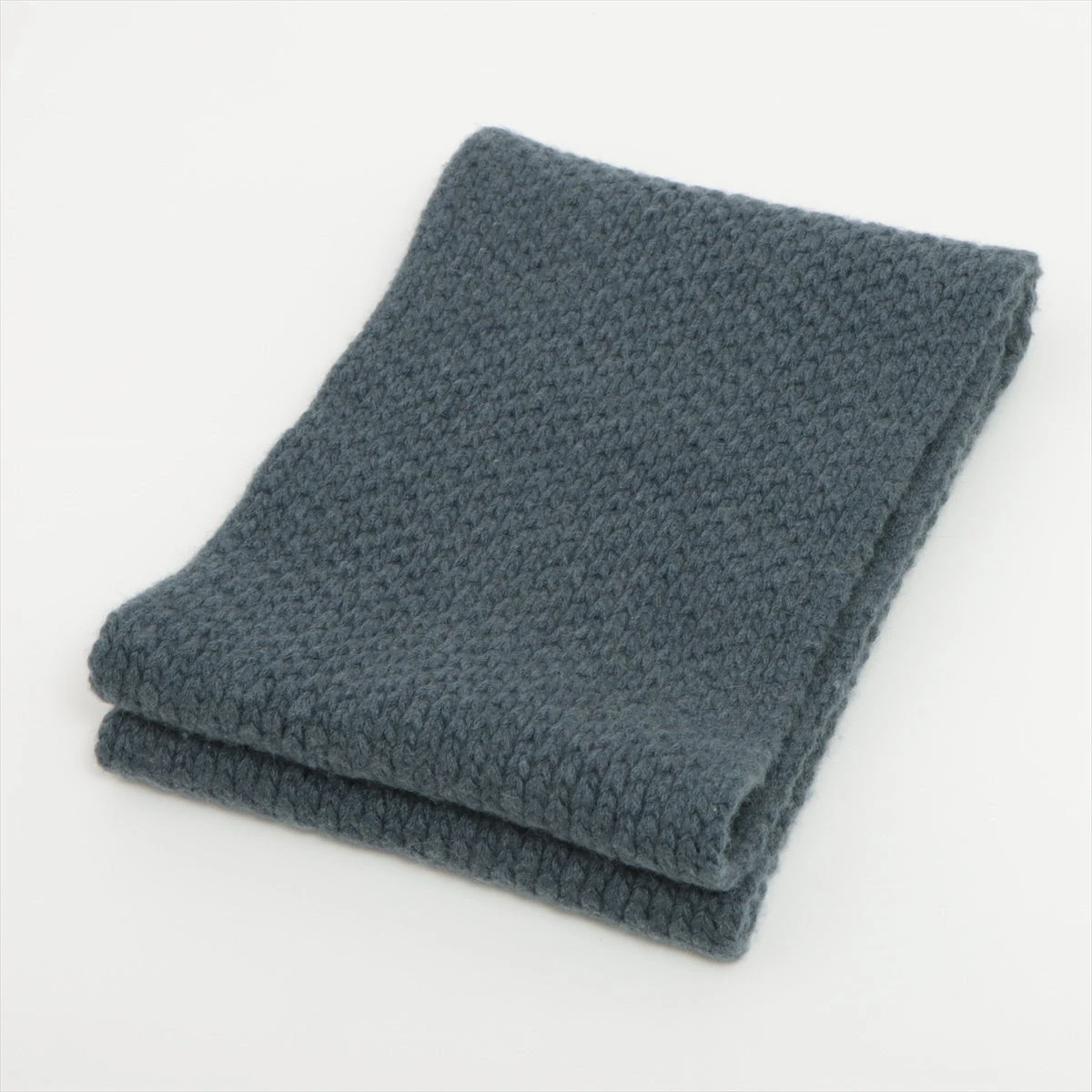 エルメス　スヌード　グレー　カシミヤ エルメススヌードグレーカシミヤ