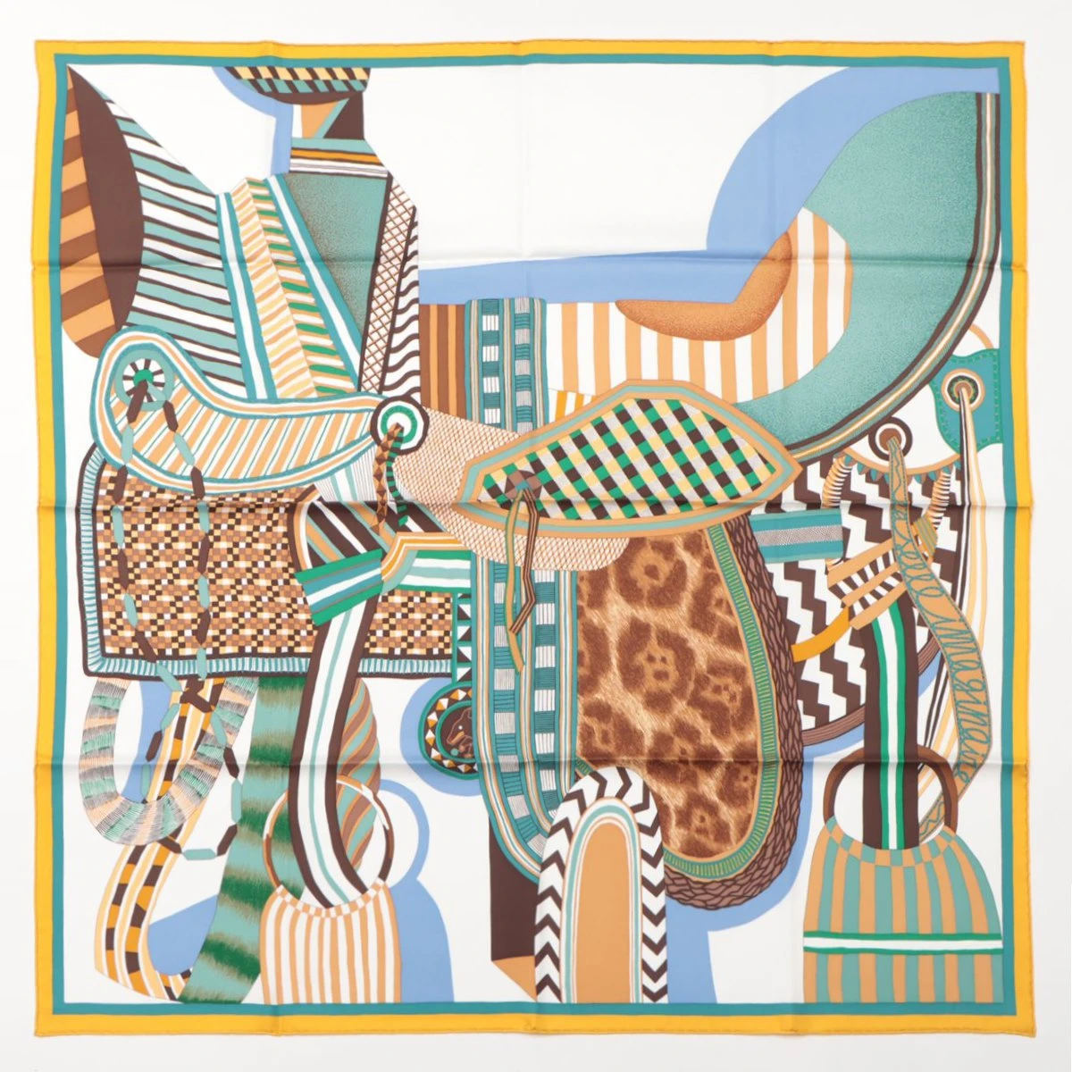 エルメス カレ90 La Selle Imaginaire 空想の鞍 スカーフ シルク