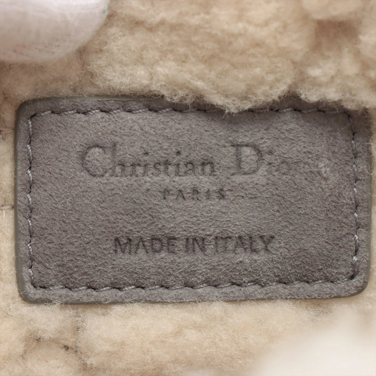 クリスチャンディオール カロ ムートン チェーンショルダーバッグ  