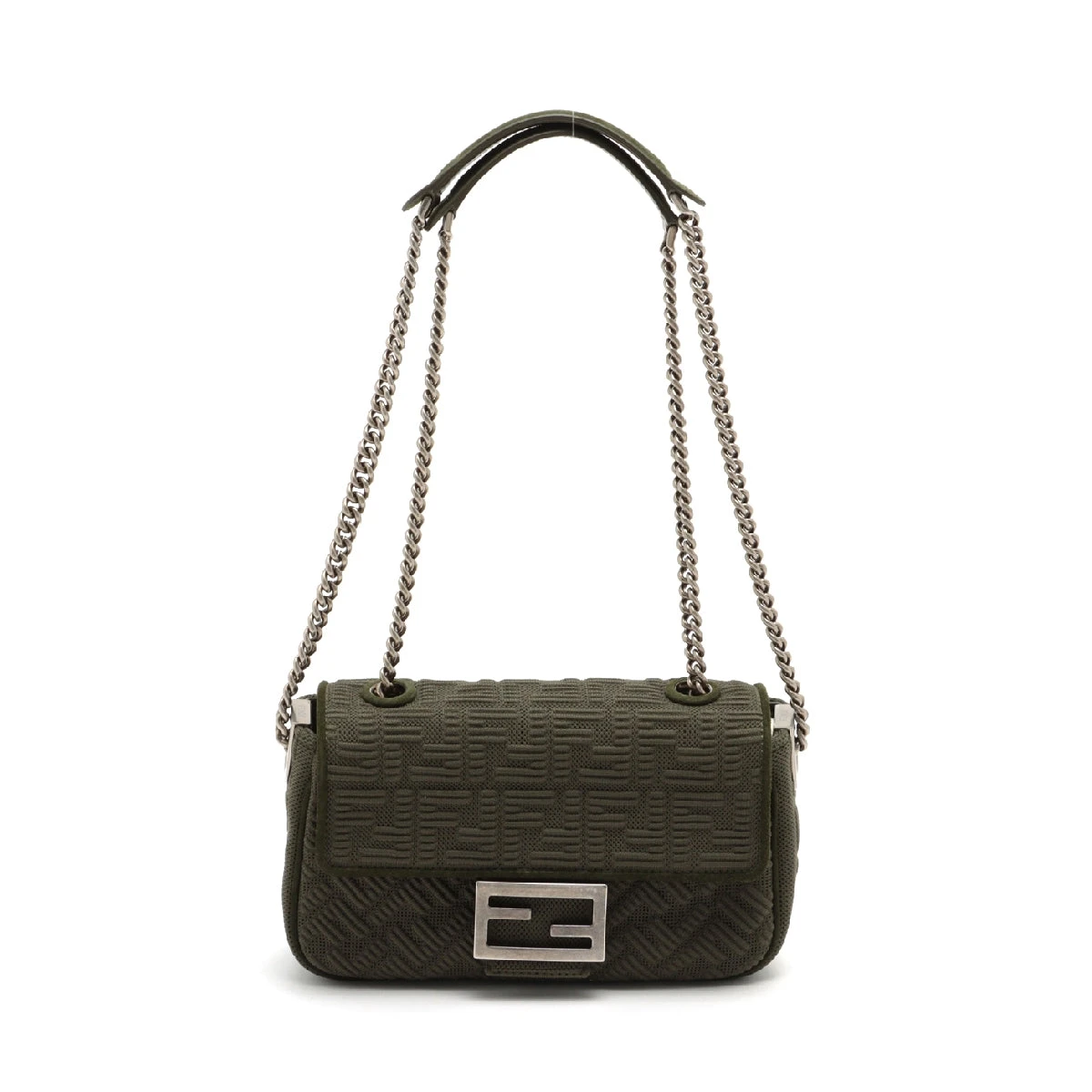 フェンディ マンマバケット ショルダーバッグ スエード　肩かけ可能 FENDI フェンディ ズッカロゴ ショルダーバッグ ワンショルダー