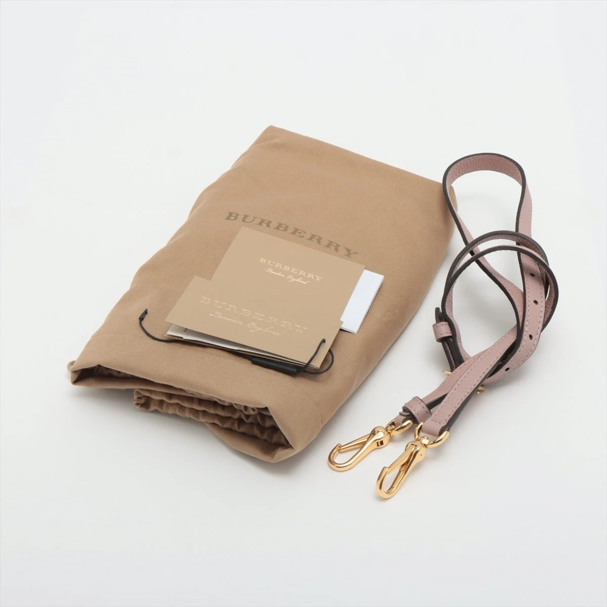 バーバリー レザー 2WAYショルダーバッグ ピンク AP040238｜中古