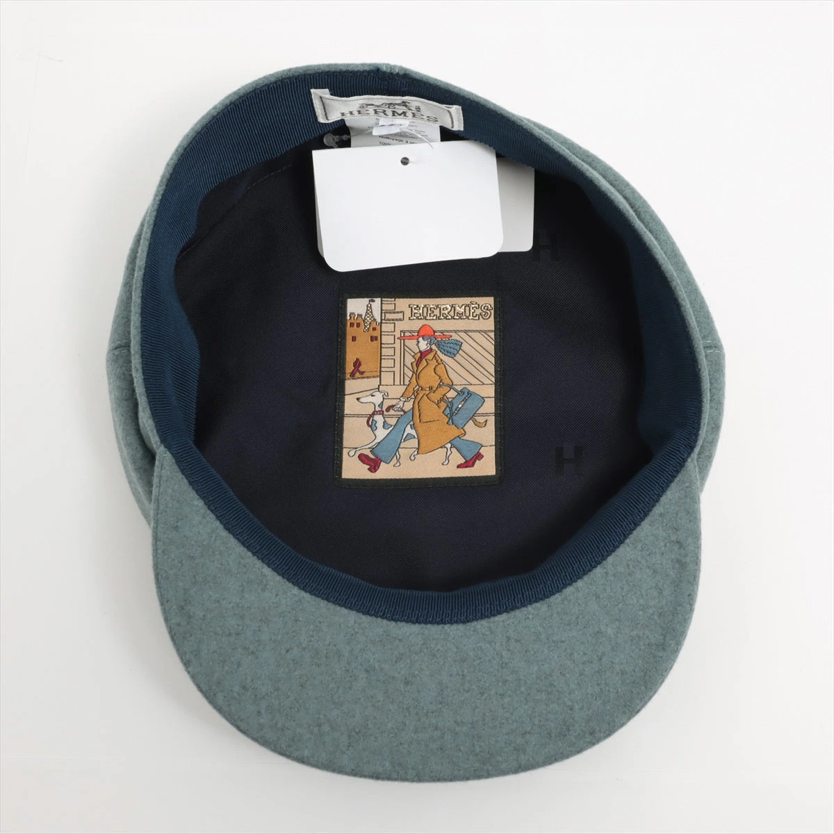 エルメス セリエ キャスケット 58 ウール グレー エルメス セリエ キャスケット 58 カシミヤ グレー DP014619｜中古