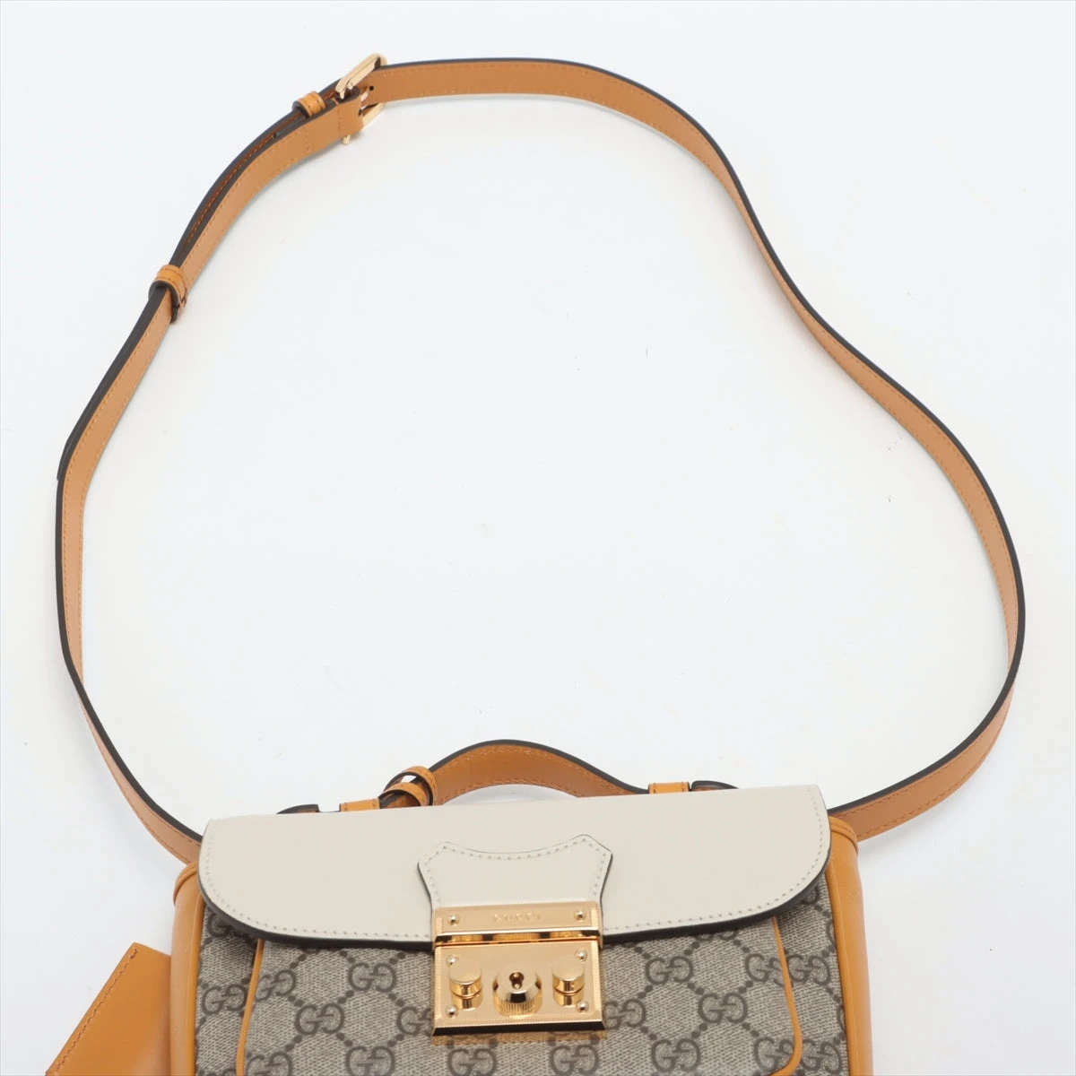【GUCCI/グッチ】 658487 2WAY GGスプリーム ショルダーバッグ GGスプリームキャンバス/レザー ベージュ/ホワイト/イエロー レディース【中古】【真子質店】【GD】【IMaxS】 GUCCI/グッチ】 658487 2WAY GGスプリーム ショルダーバッグ GG