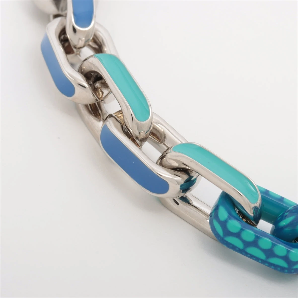 ヴィトン×草間彌生 LE0233 ブレスレット GP シルバー×ブルー スレ