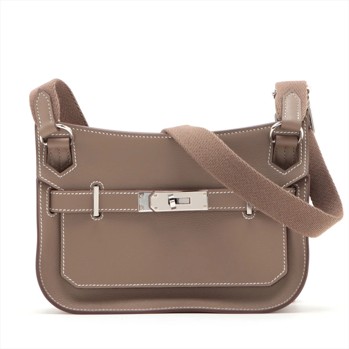 エルメス ジプシエールミニ エバーカラー エトゥープ シルバー金具 B 