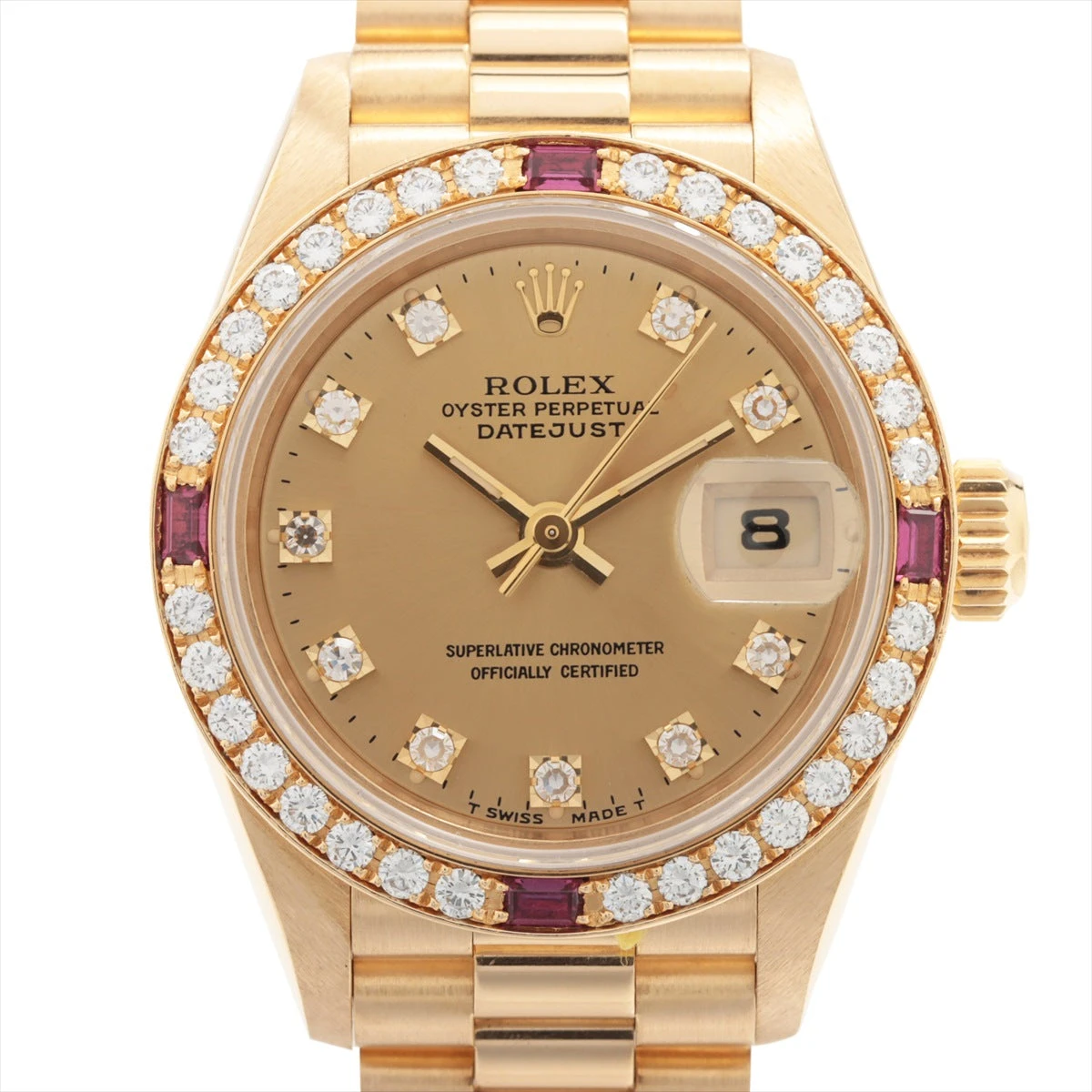 わたあめ　ROLEX ロレックス 69173 68273 YG/SS ロレックス デイトジャスト 68273 SS×YG AT シャンパン文字盤