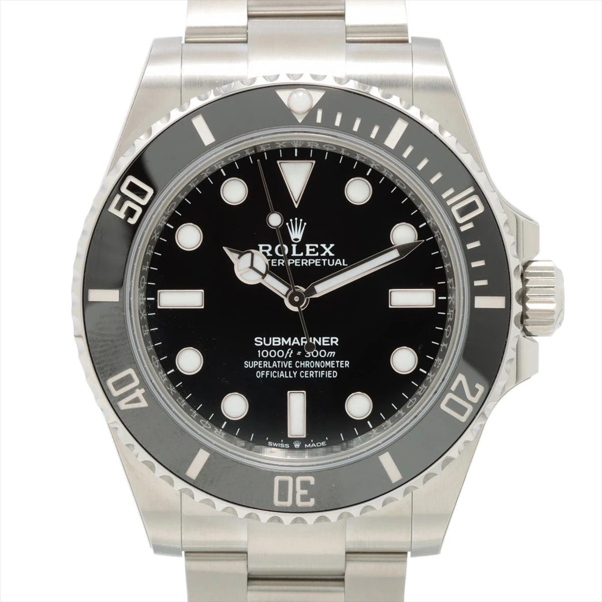 ロレックス サブマリーナ 124060 SS AT 黒文字盤