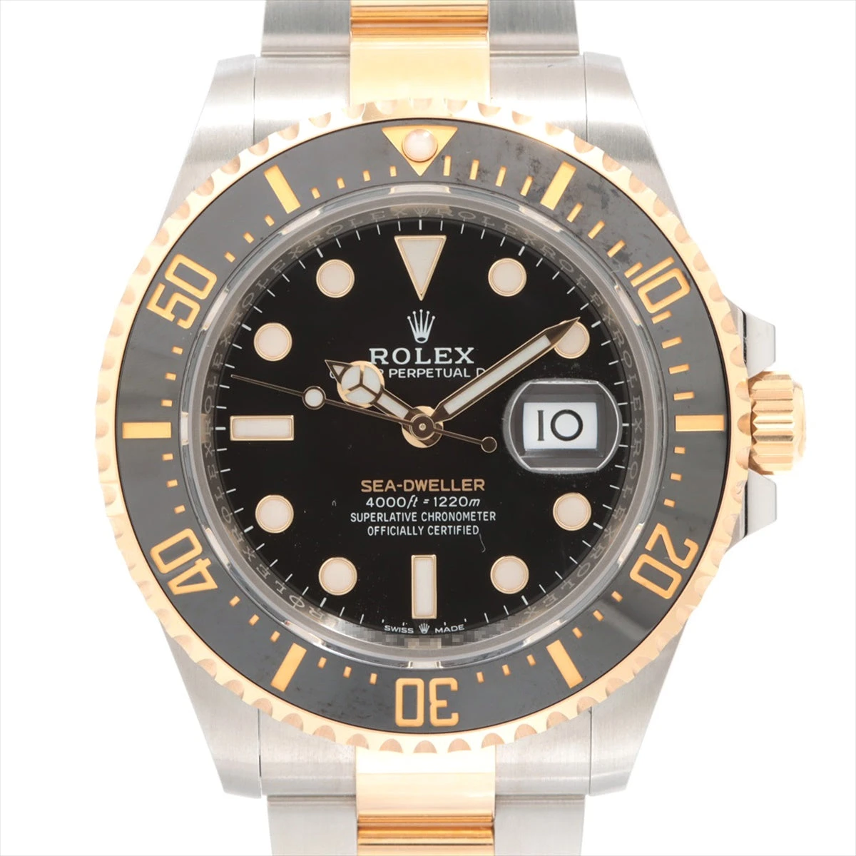 ロレックス シードゥエラー 126603 SS×YG AT 黒文字盤