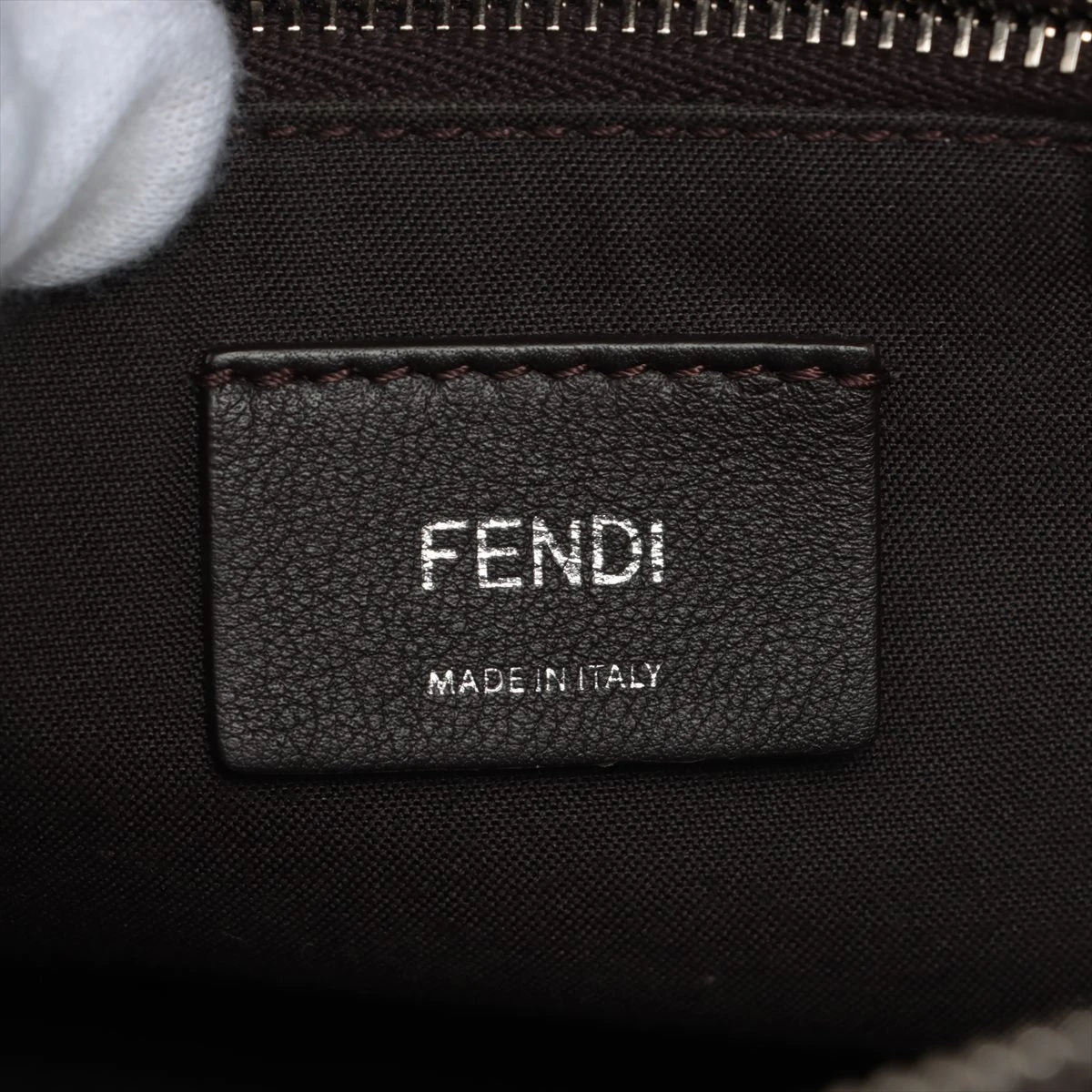 フェンディ バイザウェイ ミディアム レザー×パイソン 2WAYショルダー